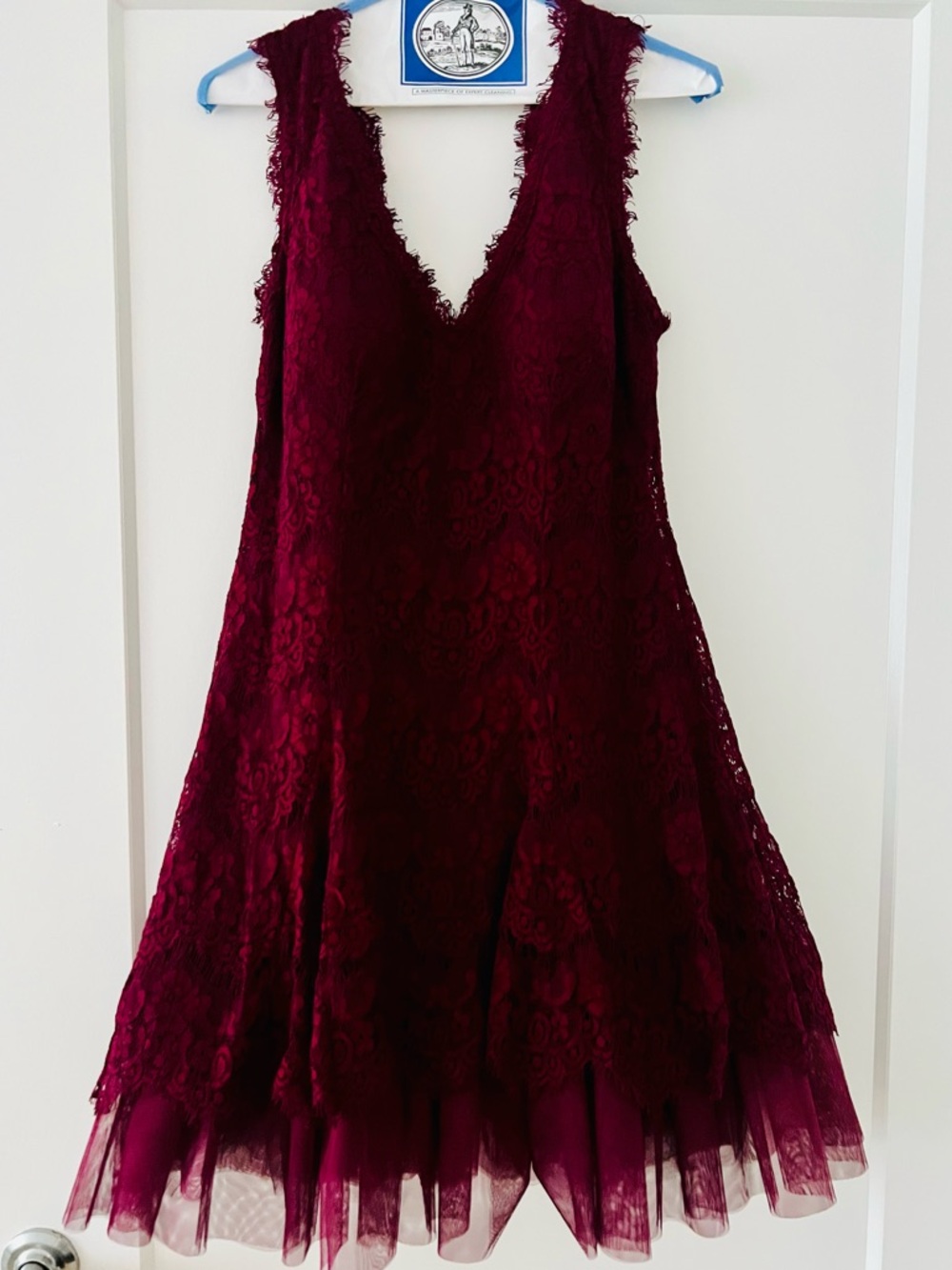 Avery G lace A-line mini dress size 8